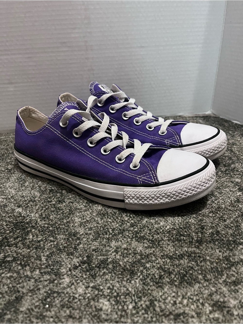 Converse Purple Low-Top Canvas Sneakers